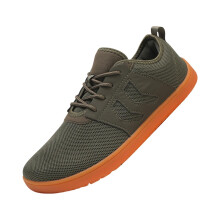 Men's Wide Fit Barefoot Running Shoes Lightweight Breathable Low LaceUp Sneakers UK 9