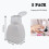 250ml Plastic Refillable Pump Dispenser Bottle with Lockable LeakProof Design for Nail Polish Remover, 2 Pack 2