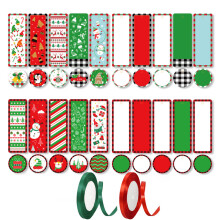 Weihnachtliches Washi-Tape, dekoratives DIY-Bastelband für weihnachtliche Kreativität, silbernes Folien-Masking-Tape bietet eine schimmernde