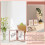 5x7" Folding Double Metal Photo Frame, Double-Sided Glass Hinged Frame, Compatible with Desktop/Tabletop Display 6