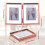 5x7" Folding Double Metal Photo Frame, Double-Sided Glass Hinged Frame, Compatible with Desktop/Tabletop Display 2