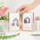 5x7" Folding Double Metal Photo Frame, Double-Sided Glass Hinged Frame, Compatible with Desktop/Tabletop Display 3