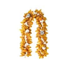 Grande promoção de flores artificiais XIUH! Guirlanda de flores de seda, guirlanda de bordo em tons outonais, decoração para exteriores, ideal