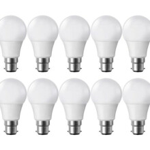 Sraith de 10 mbolgán LED B22 7W 6500K bán