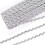 27Yards1/4inch Χρυσή πλεξούδα με κύμα S, μεταλλική κορδέλα πολυεστέρα με λεπτή λάμψη για 8