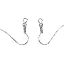 100 Stück 0,8 mm Ohrhaken aus Edelstahl mit Öse für Hängeohrringe, Schmuckherstellung, 21 x 21 x 3 mm Loch, 2 mm Durchmesser, verschiedene Farben