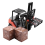1: 22Scale Lnertial Forklift Fork Lift με παλετοφόρο, φορτηγό αποθήκης, μοντέλο οχήματος, παιχνίδι 3