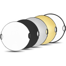 5-in-1-Rundreflektor-Set zum Falten für die Fotografie – 110 cm – mit Griff