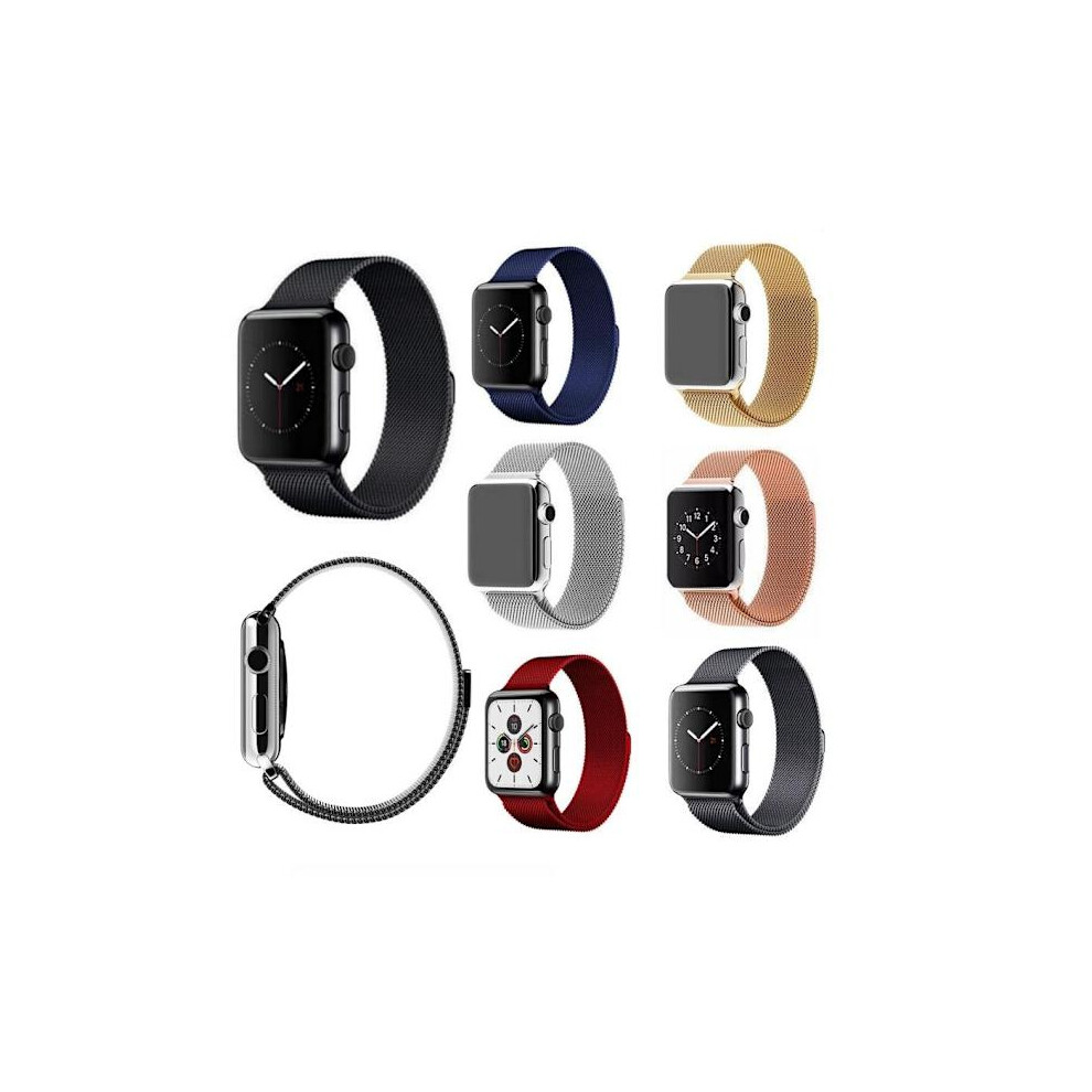 Skalo Milanese Loop Compatible With Apple Watchwith Apple Watch Series 10 42Mm - More Colors Pink 9433291512067