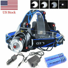Lampada frontale T6LED da 1200.000 lumen con caricatore da parete
