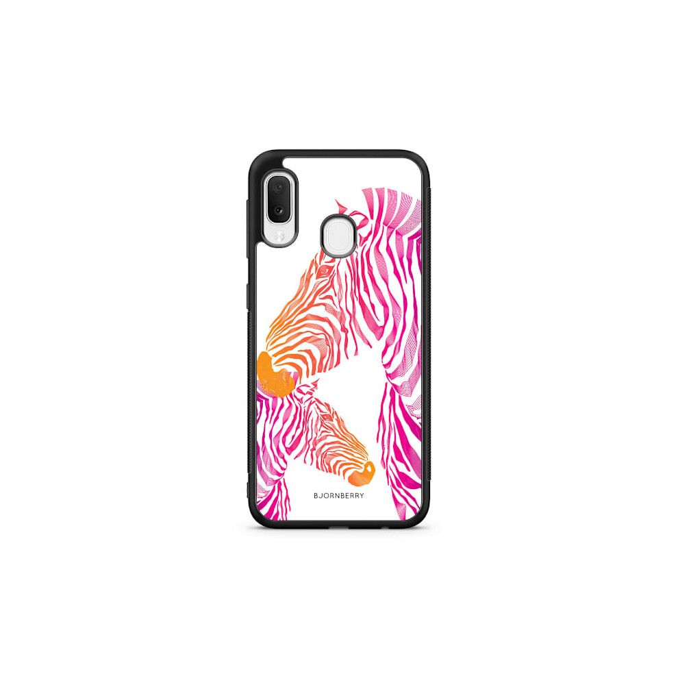 Bjornberry Case Compatible With Samsung Galaxy A20e - Zebras Pink 9340258124846