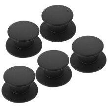 Lot de 5 boutons de couvercle de rechange pour poêles plates, poignées de maintien pour couvercles de casseroles et poêles, boutons de poignée