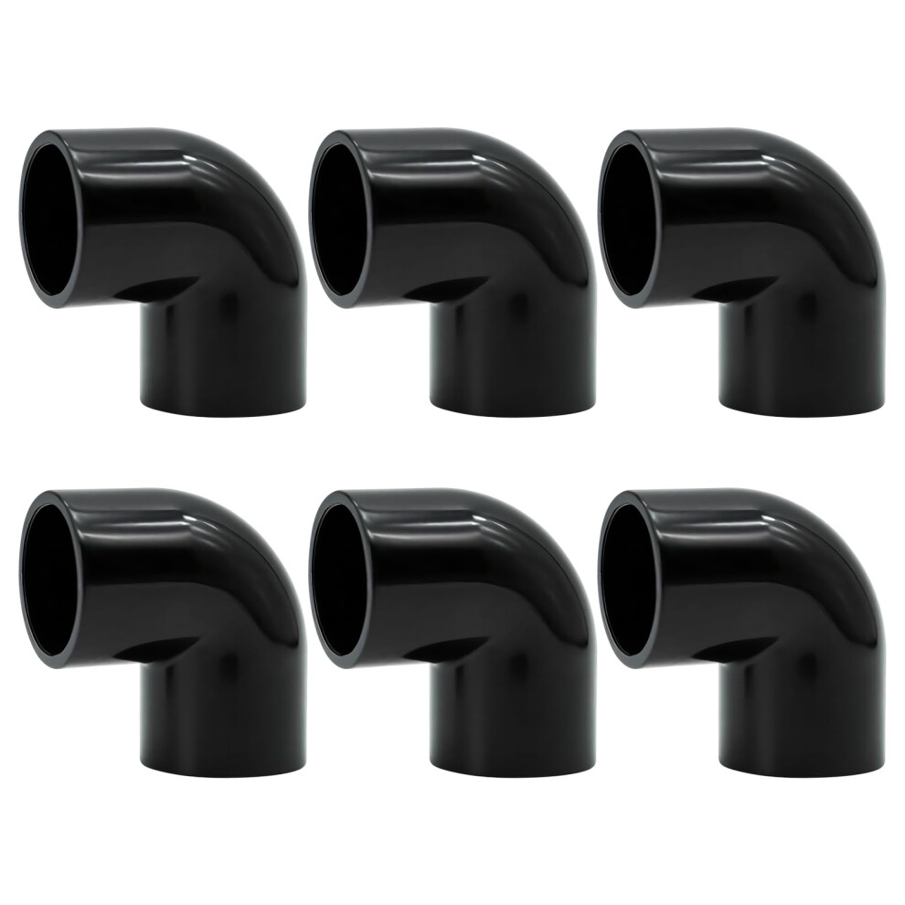 6Pcs 20Mm Pvc Pipe Fittings Elbow Connectors, 90 Degree Leakproof Corrosionresistant Set For Irrigation 9365369123045