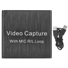 Game Recording HDMI Capture Card 4K Input Low Latency USB 2.0 Full HD Live Streaming Device Compatible With PS4 Xbox Switch DSLR