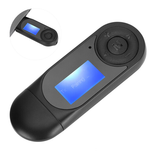Trasmettitore e ricevitore per cuffie Bluetooth, funzionamento semplice e lunga durata della batteria, adattatore audio wireless per autoradio e 2