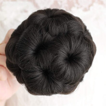 Curly Hair Bun Clip with Natural Blending, Synthetic Chignon Hairpiece for Women