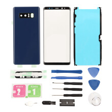 Husă spate din sticlă de înaltă calitate pentru Samsung Galaxy Note8, înlocuire perfectă, cu design ușor de instalat, include adeziv