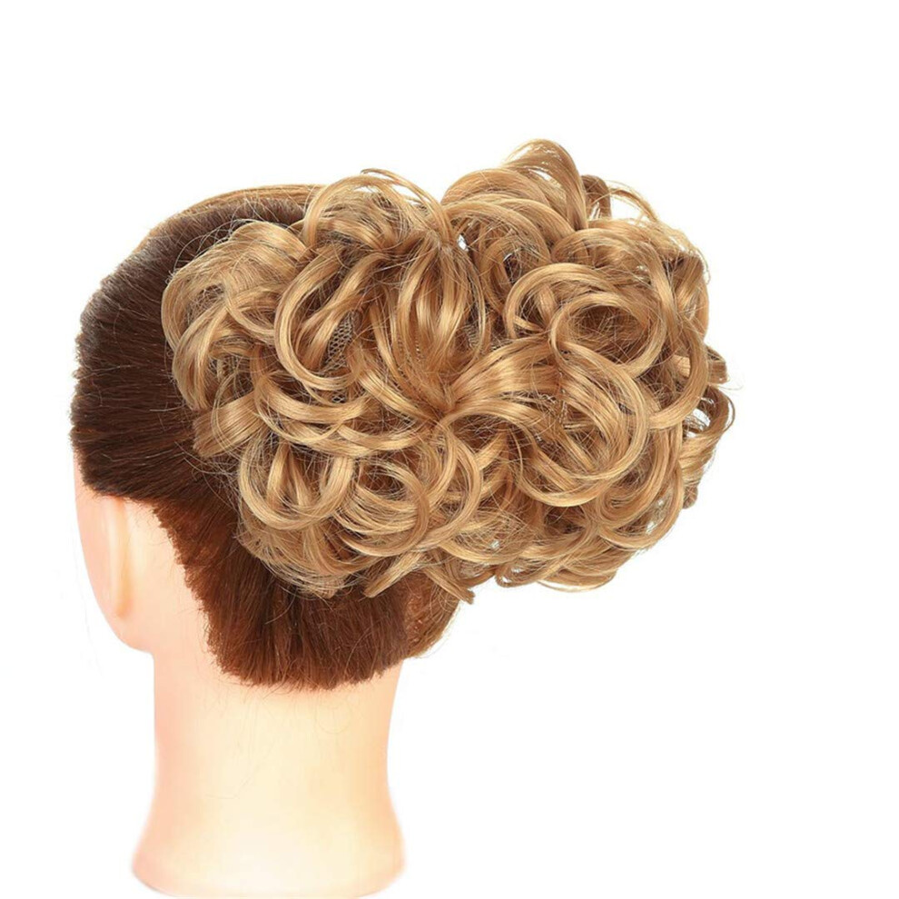 Curly Ponytail Hairpiece for Women, Synthetic  Temp Fiber Chignon with Natural Appearance