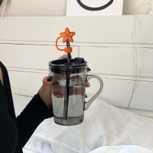 Silicone Straw Tips Cover 9 Pack Cute Silicone Reusable Drinking Straw Tips Lids Dust Proof Straw Plugs For 1/4inch Straw Tips For Decor Outdoor