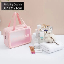 DEKAXID PU dámska cestovná úložná taška kozmetická taška make-up taška cestovný organizér tašky vodotesná umývacia taška priehľadné
