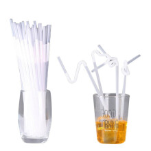 300 cannucce di plastica bianca monouso, flessibili, ideali per banchetti, bar, bevande e decorazioni domestiche.