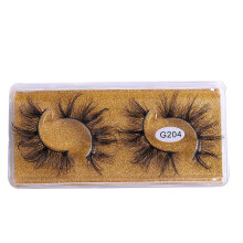 Nvzi -b1 Paar luchtige nertswimpers, pluizige wimpers, natuurlijke look, 8D volume, nepwimpers, G204