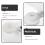 Wall Mounted Bathroom Vanity Mirror for Bedroom Circle Round Man White Plastic 6