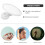Wall Mounted Bathroom Vanity Mirror for Bedroom Circle Round Man White Plastic 4
