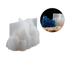 Molde de silicone Ayyufe para artesanato DIY, formato irregular, criativo, imitando cristais, pedras e pilares de gelo.
