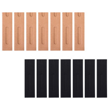 40 unidades de estuches de papel kraft para bolígrafos, fundas individuales para bolígrafos y lápices (negro y marrón)