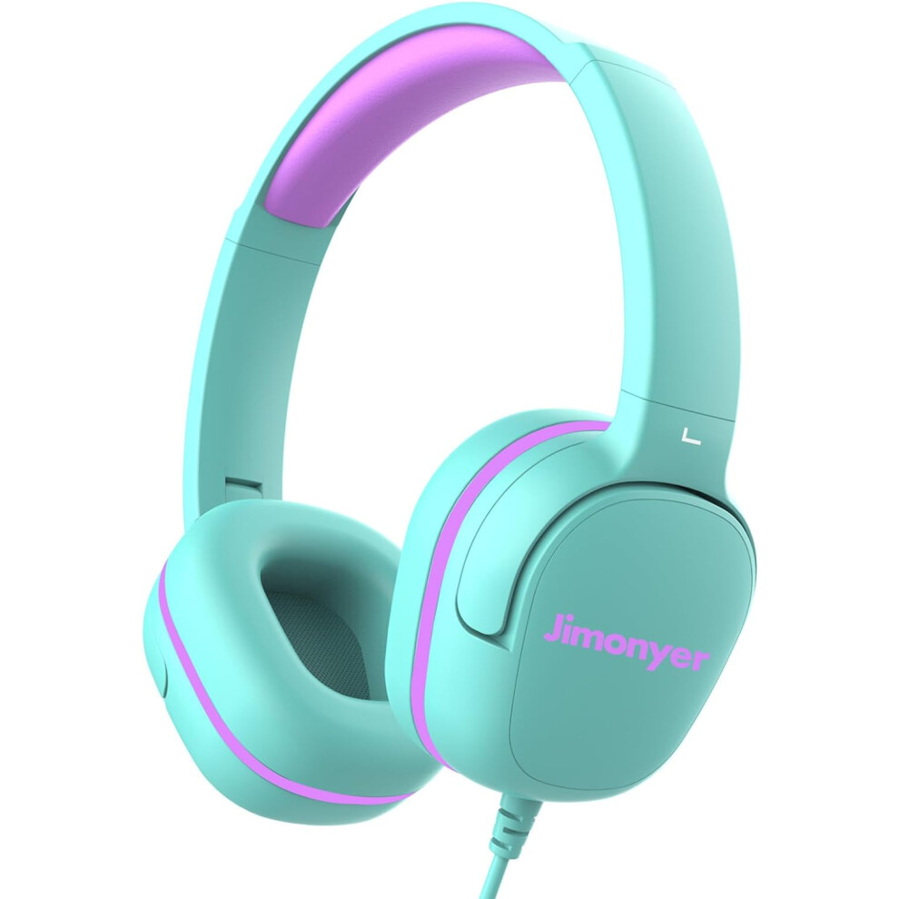 Kids Headphones For School, 3.5Mm Jack Wired Safe Volume Limit Headphones For Kids, Hd Stereo Sound On-Ear 9773935973091