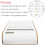 3X Calculator, Slim Elegant Design, Office/Home Electronics, Dual Powered Desktop Calculator, 10Digits, White 2
