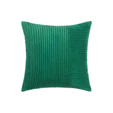 Funda de almohada de pana Lmueinov con borde de cojín de sofá de estilo moderno para sala de estar, color liso, almohada lumbar, regalo familiar,