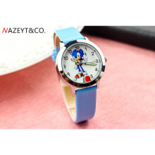 Sonic The Hedgehog Watch Kids Boy Cute Quartz Watch - WELLNGS blue