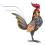 Δημιουργικό μεταλλικό στολίδι Golden Rooster, διακόσμηση κήπου από σφυρήλατο σίδερο, 1