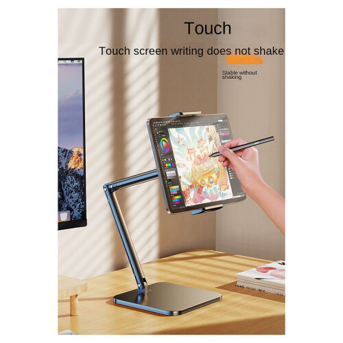 Support de tablette réglable pour bureau portable, support rotatif à 360 pour tablette et smartphone