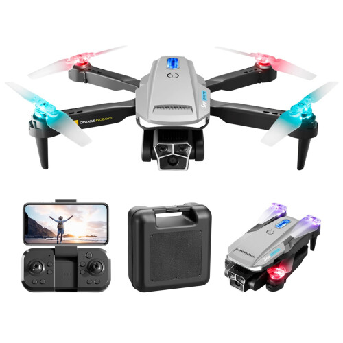 GBSELL Drones για παιδιά 8-12 ετών, FPV Drone με κάμερα, αντοχή στον άνεμο, λειτουργία Headless, 2