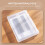 Mizh Portable Documents Box Paper File Container Written Materials Organizer (Transparent) 3