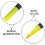 6St Eetbare Kleurmarkers, Plastic, Voor , Koek En Cupcakes 7