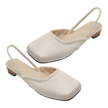Damen-Slingback-Schuhe mit Blockabsatz, geschlossener eckiger Zehenpartie, zum Hineinschlüpfen, festlichem Kleid, verstellbarem Riemen,