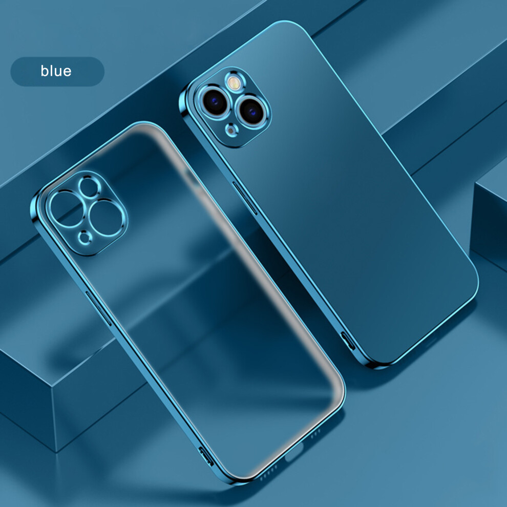 Shockproof Anti-Fall Iphone 13 Case 6.1-Inch, Electroplated Edge Camera Protection Bumper Shell, Soft Tpu Scratch Resistant Clear Back Phone Cover For 9176269878641