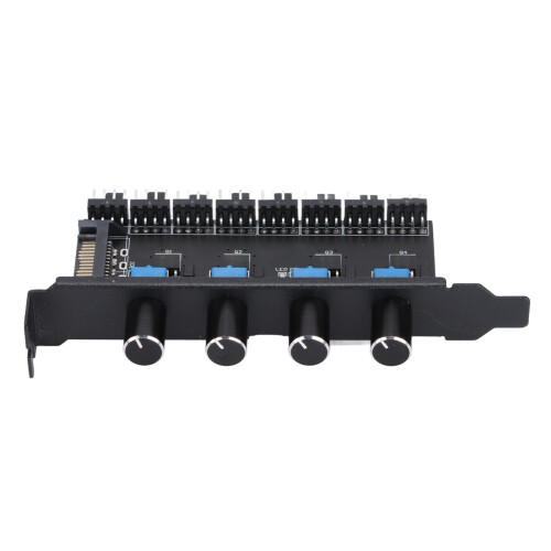Ελεγκτής ανεμιστήρα ψύξης υπολογιστή HUB8Port12V με σχεδιασμό διπλού κουμπιού και 2