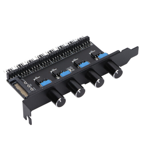 Ελεγκτής ανεμιστήρα ψύξης υπολογιστή HUB8Port12V με σχεδιασμό διπλού κουμπιού και 1