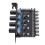 Ελεγκτής ανεμιστήρα ψύξης υπολογιστή HUB8Port12V με σχεδιασμό διπλού κουμπιού και 5