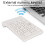 Bluetooth Wireless Numeric Keypad, Ergonomic Design & Rechargeable Battery, Compact Size For On-The-Go Use 7