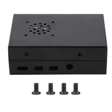 Raspberry Pi Protective Case, Aluminum Casing With Porous Design For Optimal Cooling And Wall Mount Capabilities, Compatibility Ensured For Raspberry