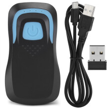 Hochleistungs-Laser-Barcodescanner, tragbarer Mini-Finger-Barcodeleser mit herausragender Ergonomie für schnelles Scannen von unscharfen oder