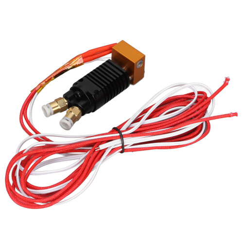 Κιτ Hotend διπλού χρώματος νήματος, κεφαλή εκτύπωσης υψηλής απόδοσης 2 σε 1 έξοδος με 2