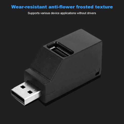 Φορητός διανομέας USB, ευρεία συμβατότητα, διαχωριστής 3 θυρών για φορητό 2