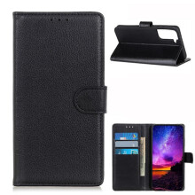 Samsung Galaxy S21FE -yhteensopiva lompakkokotelo - musta